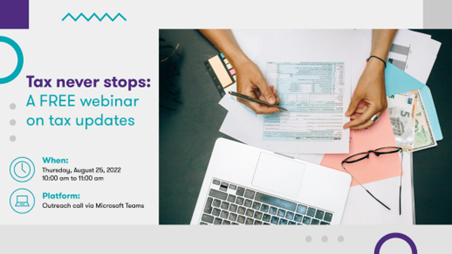 Tax Never Stops Key Takeaway