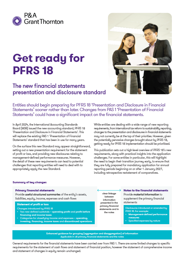 Get Ready for PFRS 18