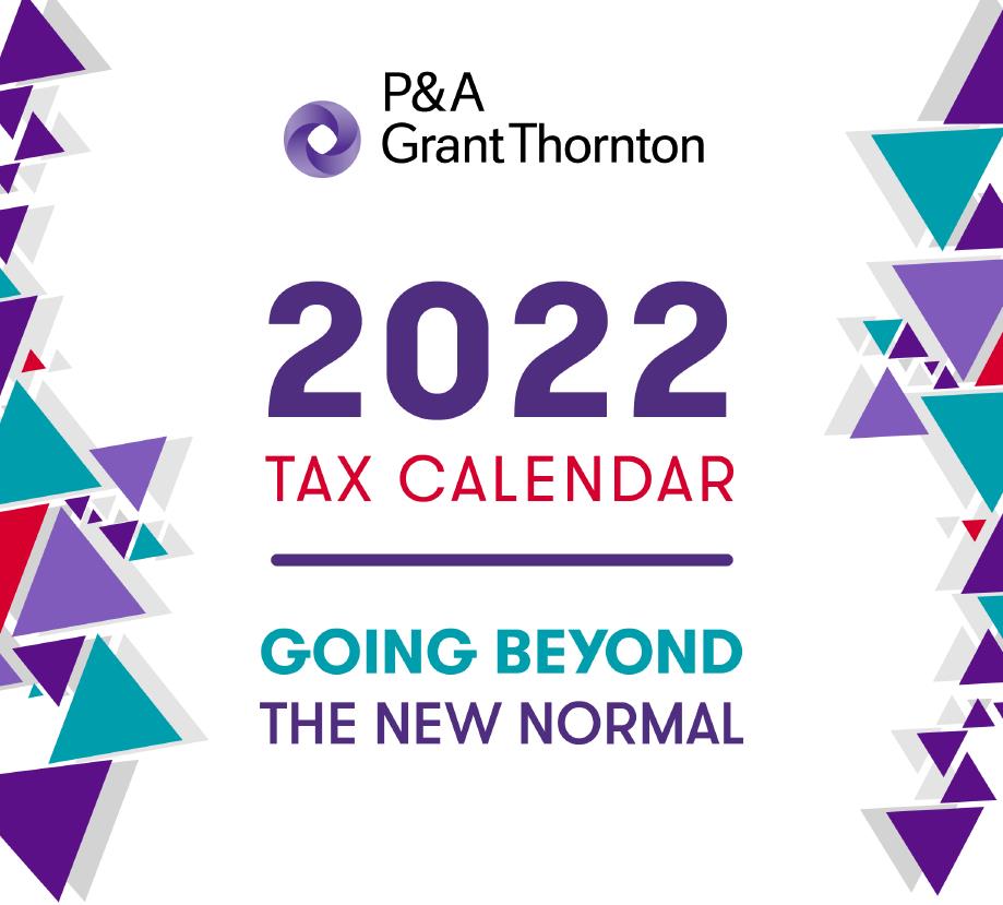 Tax Calendar 2022 Bir.2022 Tax Calendar Grant Thornton
