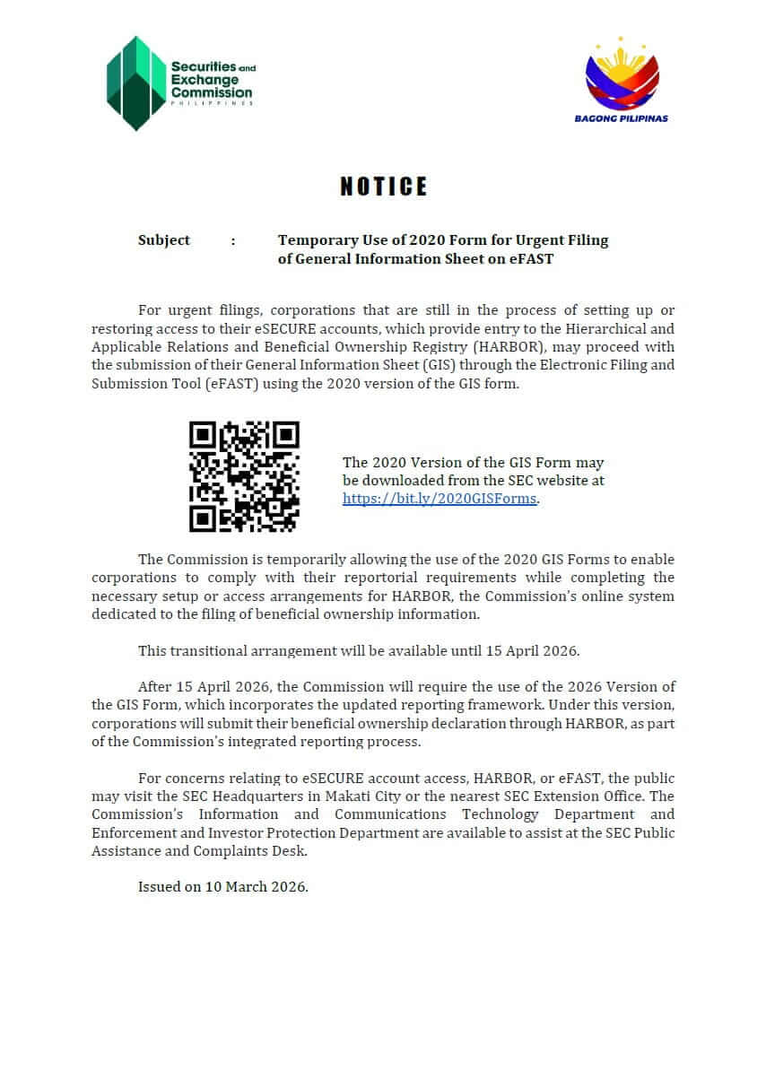 2026 Notice Temporary Use