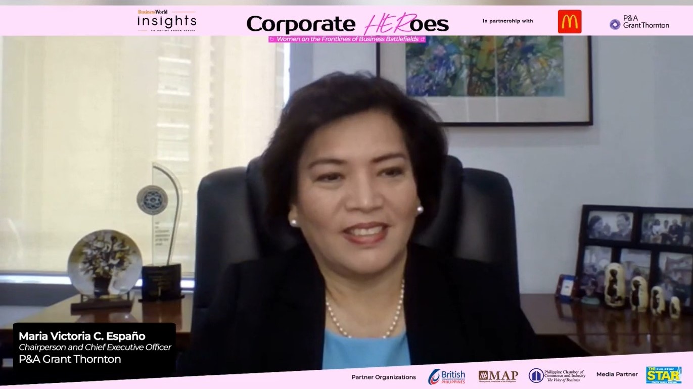 Marivic Españo at BusinessWorld's Corporate Heroes: Women on the Frontline of Business Battlefields