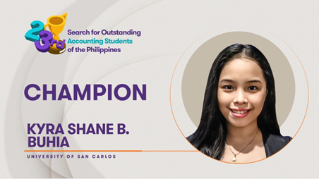 23rd SOASP Champion: Kyra Shane Buhia