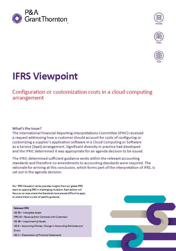 Configuration or Customization Costs in a Cloud Computing Arrangement