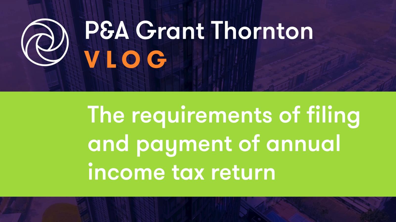 Filing and paying your MSME’s annual income tax return