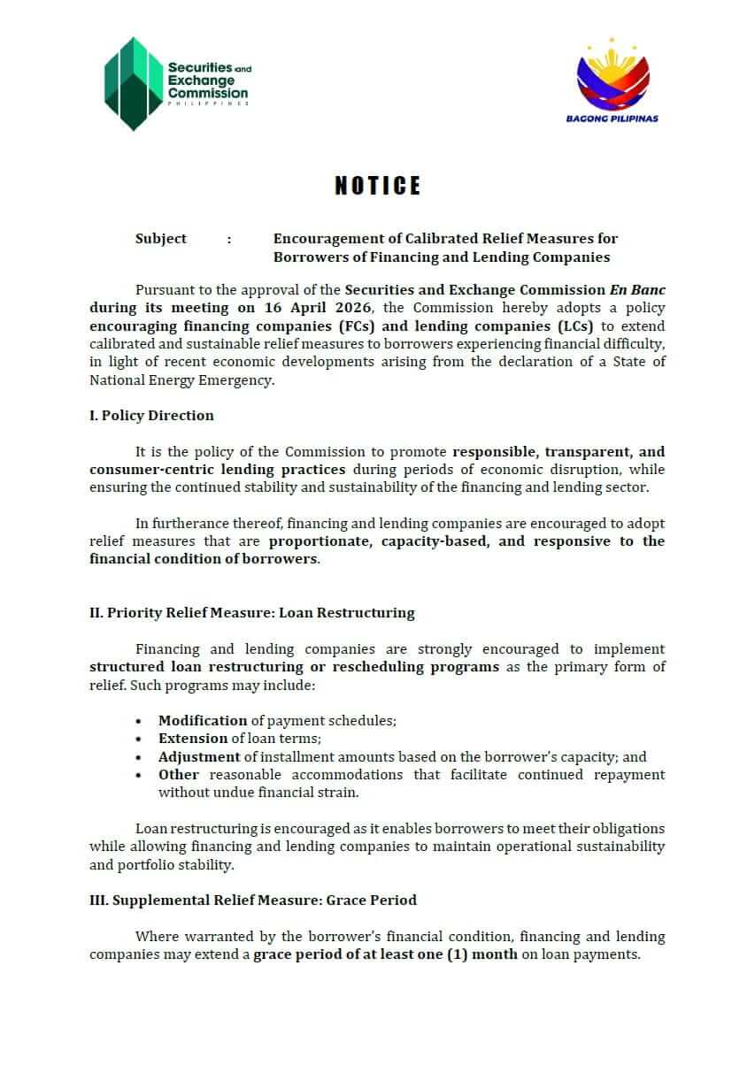 2026 SEC Notice