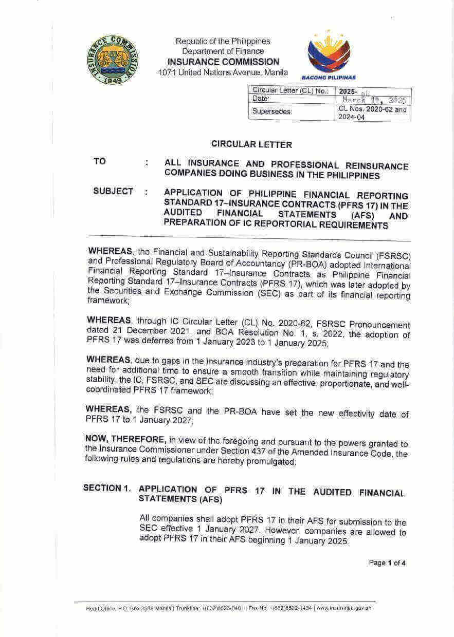 IC Circular Letter No. 2025-04