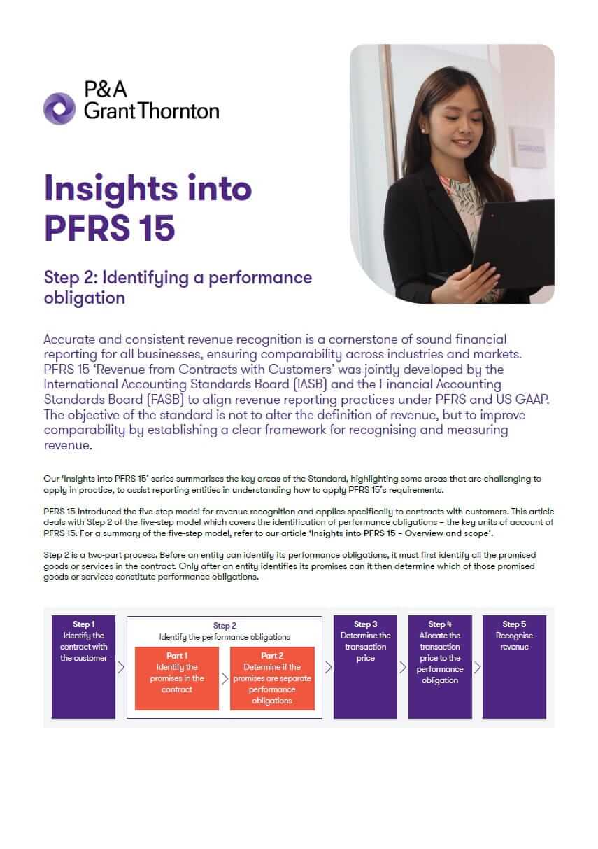 Insights into PFRS 15 - Step 2