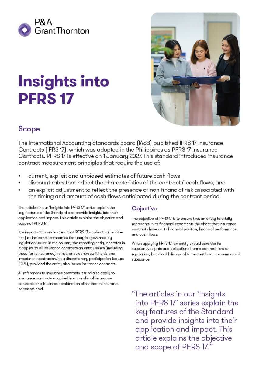 Insights into PFRS 17