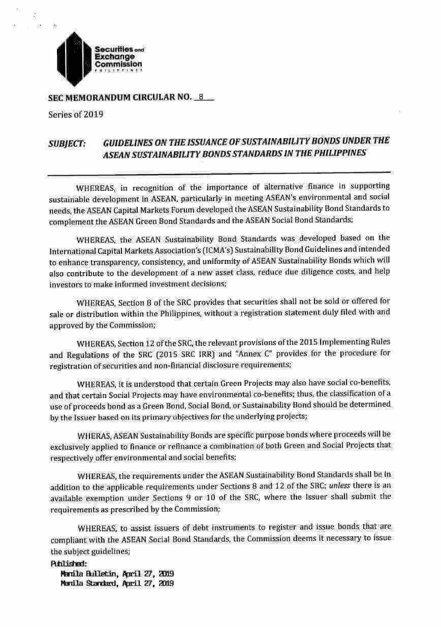 SEC MC No. 08-2019